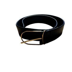 Everlane Black Leather One Sided Belt Men's Size Medium NEW